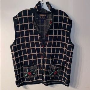 Women’s Christmas Holly Sweater Vest